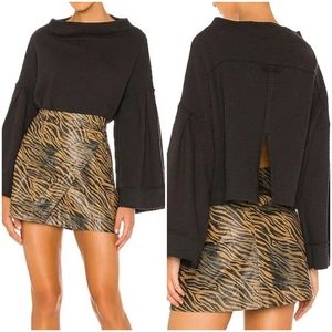 Free People Bunny & Waffle Kinit Top